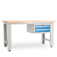 Dielenský stôl Solid OAK-02, 150 cm, závesný box