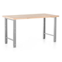 Výškovo nastaviteľný dielenský stôl Basic 150 x 80 cm