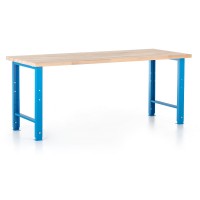 Výškovo nastaviteľný dielenský stôl Basic 200 x 80 cm