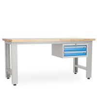 Dielenský stôl Solid OAK-02, 180 cm, závesný box