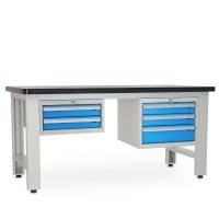 Dielenský stôl Solid MDF-23, 180 cm, 2 závesné boxy