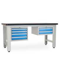 Dielenský stôl Solid MDF-42, 180 cm, 2 závesné boxy