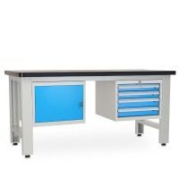 Dielenský stôl Solid MDF-14, 180 cm, 2 závesné boxy