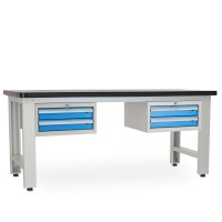 Dielenský stôl Solid MDF-22, 210 cm, 2 závesné boxy