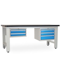 Dielenský stôl Solid MDF-23, 210 cm, 2 závesné boxy